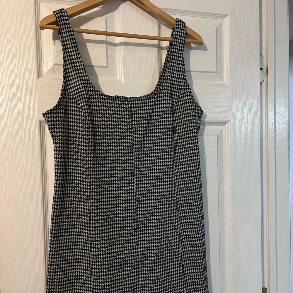 Black and white mini dress